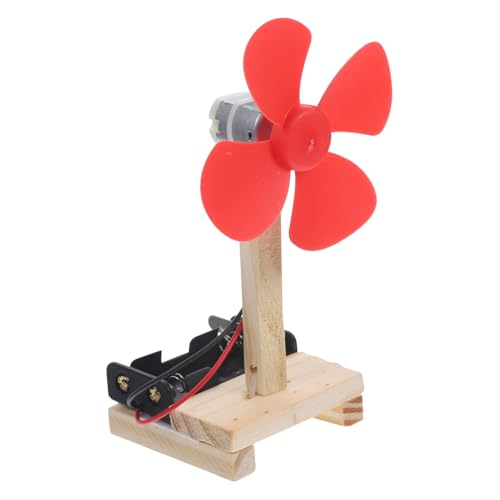 UPKOCH 1 Satz Fan Puzzle- Bildungsspielzeug Modellbausätze Motorwerkzeuge Ausrüstung Auto Mini- Kinderspielzeug DIY-Fan-Tools Kleiner Lüfter Holz von UPKOCH