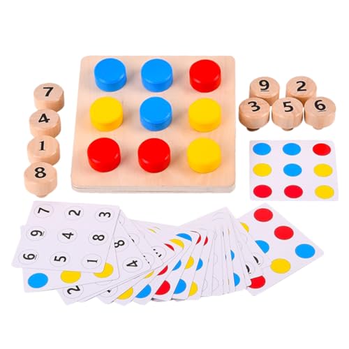 UPKOCH 1 Satz Farberkennungsspielzeug Stapelspielzeug Zahnräder Sortierspielzeug in Babyform Tastatur-zappelspielzeug Puzzle Fingerspitze Schraube Hölzern von UPKOCH