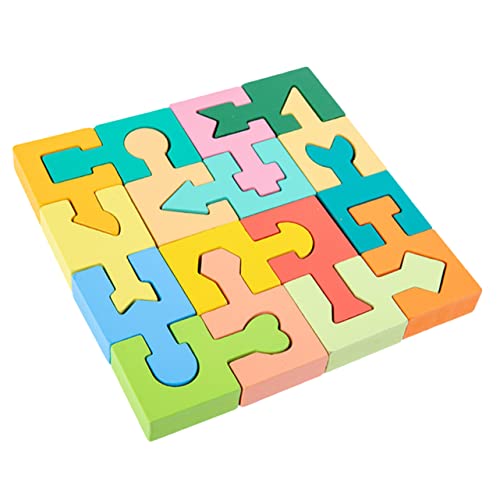 UPKOCH 1 Satz Form passende Blöcke Puzzle rätsel Formenpuzzle Pädagogisches zabawki stymulujące rozwój Formlernpuzzle Holzspielzeug Shape-Pairing- hölzern von UPKOCH