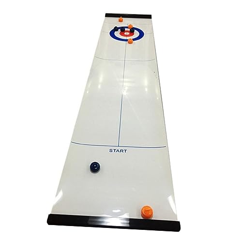 UPKOCH 1 Satz Freizeitsport Spielzeug Indoor-Curling-Spiel Desktop-Spielzeug Mini-Tischspiele zabawki stymulujące rozwój Educational Toys Curling Ball Spielzeug Kugelspielzeug Weiß von UPKOCH