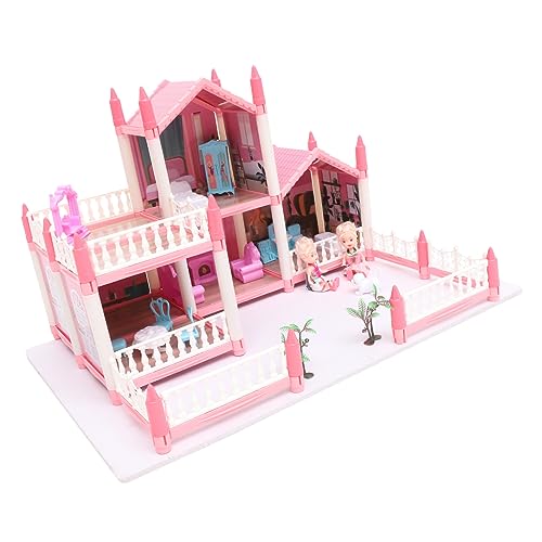 UPKOCH 1 Satz Für -DIY-burgspielzeug DIY Puppenhaus Für Puzzle-Rahmen-kit Simuliertes Burgspielzeug Bevorzugen Rosa Plastik von UPKOCH