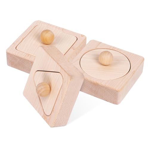 UPKOCH 1 Satz Geometrische Bausteine sicherheitsleine für Children Toys Toys holzbrikett geometrische formpassende Blöcke Holzform passendes hölzern von UPKOCH