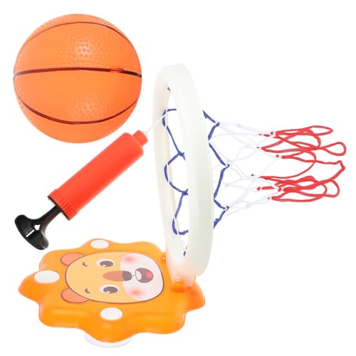 UPKOCH 1 Satz Hängender Basketballständer Schwimmbad Spiele drinnen Reifen Basketballkorb Jungen -Basketball-Rahmenmodell Cartoon-Basketballkörbe Plastik Orange von UPKOCH