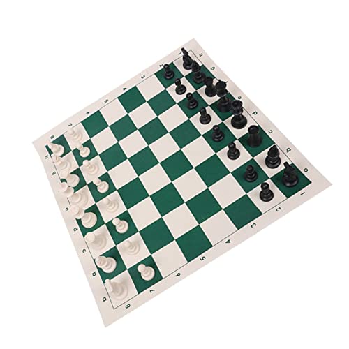 UPKOCH 1 Satz Internationales Schach Tragbares Brettspiel Internationale Dame Kinder schachspiel Schachbrett Kinder Chessboard pädagogische Prüfer Wettkampfspielzeug für Kinder Abs Black von UPKOCH