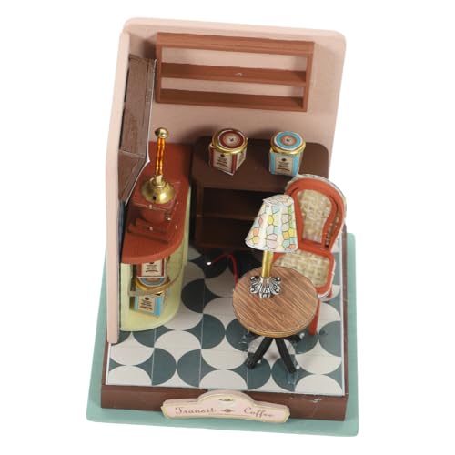 UPKOCH 1 Satz Kabinenspielzeug Coole Gadgets Kleines Heimset Miniatur-puppenhaus-bausatz Bausatz Puppenhaus-bastelset Miniaturhaus -Kits Mini-puppenhaus-bausatz -kit Hölzern von UPKOCH