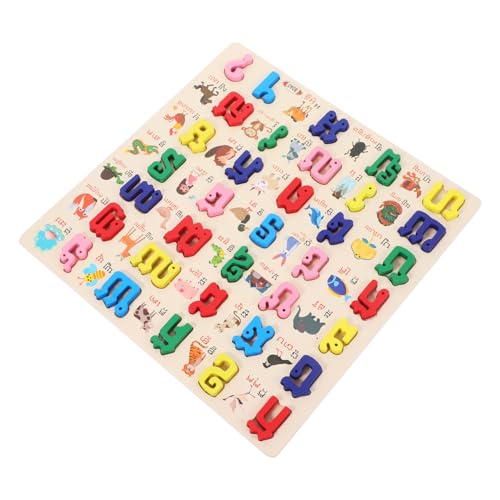 UPKOCH 1 Satz Kambodschanisches Alphabet Puzzle Aus Holz Für Montessori Vorschulerziehung Puzzlespiel Für Holzspielzeug Pädagogisches Lernen Für von UPKOCH