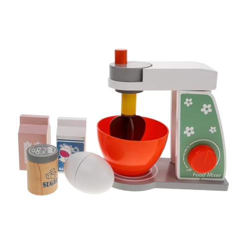 UPKOCH 1 Satz Kindermixer Kinder Geben Küchenspielzeug Vor Küchenspielzeug Für Kinder Mini-Mixer-Spielzeug Küchenspielzeug Vortäuschen Rollenspiele Für Kinder Mixer-spielset Holz von UPKOCH