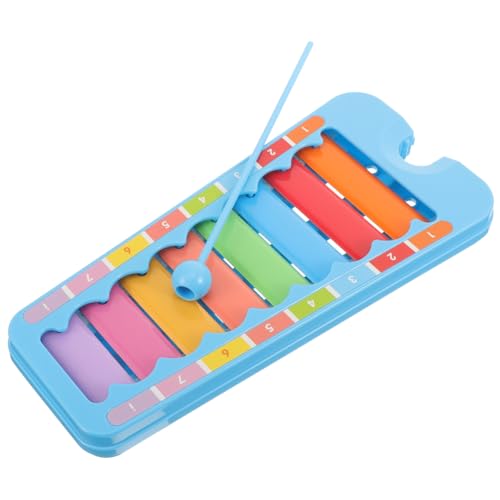 UPKOCH 1 Satz Kindermusik-schlaginstrumente Schlägel Percussion Xylophon Glockenspiel Xylophon -xylophon Kinderinstrumente Klavier Im Alter Von 6–12 Jahren Klavier Klopfen Metall Blue von UPKOCH