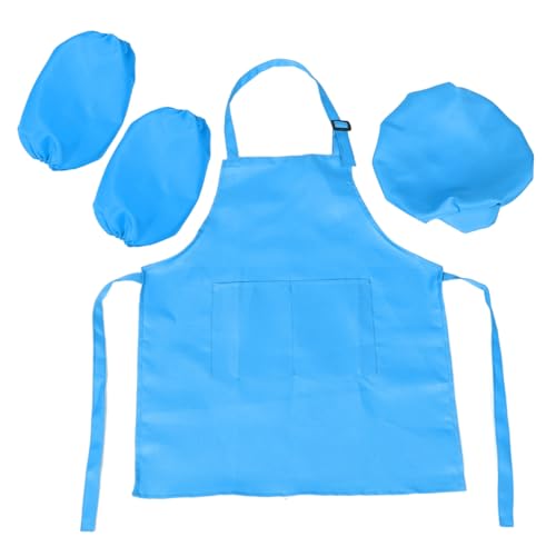 UPKOCH 1 Satz Kinderschürze kinderküche kochschürze kinderbacken kochschürze für Kinderkoch Küchenzubehör für Backschürzen Kochzubehör Polyester Sky-Blue von UPKOCH