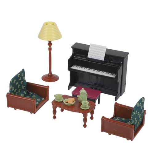 UPKOCH 1 Satz Klaviersofa- Spielzeughaus Puppenhausmöbel Spielzeugfiguren Zubehör Für Puppenhäuser OMG Puppen Miniaturmodelle Kleine Raumdekoration Piano-Modell Mini-möbel Stoff von UPKOCH