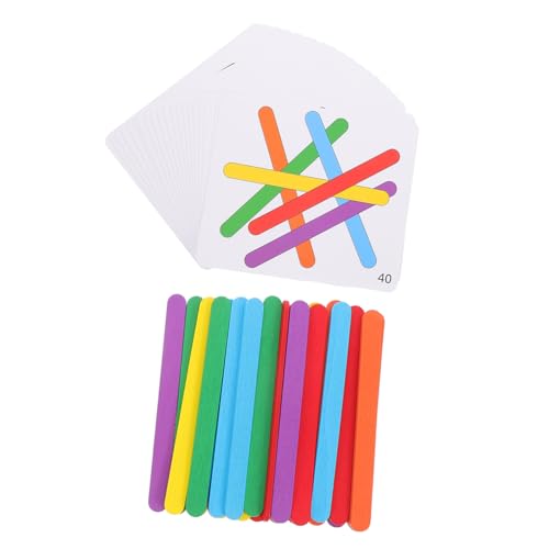 UPKOCH 1 Satz Logik-Stick Sensorisches Babywippe Jungs- Bausatz Kleinkindspielzeug Kinderspielzeug Kinderspiele Spiel Für Mini-bastelstäbe Papier von UPKOCH