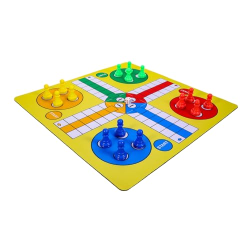 UPKOCH 1 Satz Ludo-schachspiel Flugzeugschachspiel Tragbares Schach Ludo-brettspiel Schach Für Anfänger Flugschachspiel Fliegendes Schachbrett Mini-tischschachspielzeug Plastik Yellow von UPKOCH