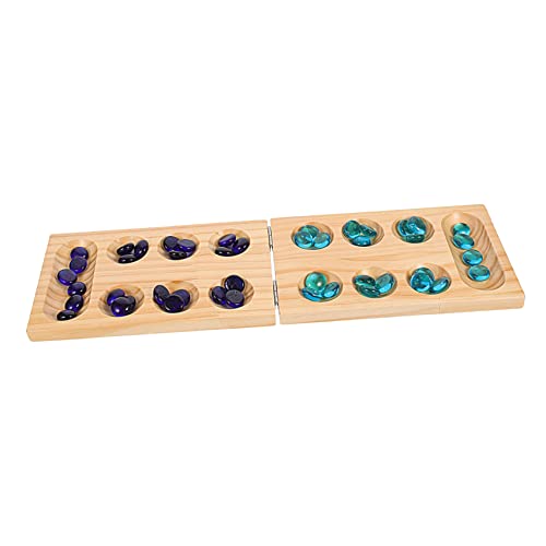 UPKOCH 1 Satz Mankala holzspielzeug holzspielsachen Pädagogisches Spielzeug Kinder-Lernspielzeug Reise-Brettspiel denkendes Puzzlespiel Mancala Schachspielzeug Mancala-Brettspiel hölzern von UPKOCH