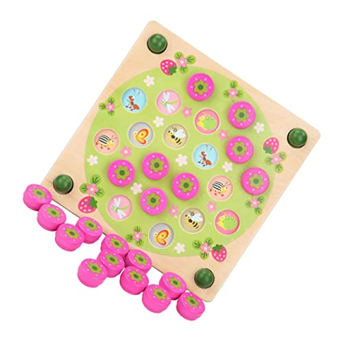 UPKOCH 1 Satz Memory-brettspiel Memory-Match-Stick-Spiel Kinderspielzeug Kognitives Spielzeug Für Kinder Tierschachspiel Interaktives Schach Pädagogisches Spielzeug Indoor-spielset Holz von UPKOCH