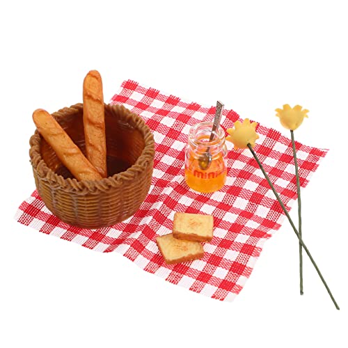 UPKOCH 1 Satz Mini-Brotkorb Mini küchengeräte Doll House Accessories Creative Toy for Doll House Decorations Puppenkleidung Miniatur Party-Foto-Requisite Minihaus-Ornament Stoff von UPKOCH