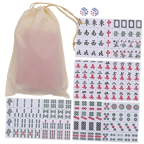 UPKOCH Reise Mahjong Spielzeug Hände Glatte Party Spiel Kit Mahjong Sets Für Schlafsaal von UPKOCH