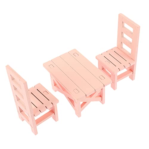 UPKOCH 1 Satz Mini-Möbel Toys mädchen Toys for Boys Miniaturmöbel kindergeburtstags mitgebsel Gartenminiaturen Mini-Ornamente zum Basteln Puppenmöbel Holz Rosa von UPKOCH