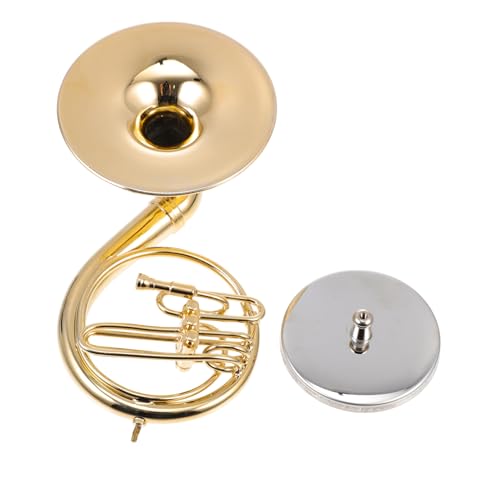 UPKOCH 1 Satz Musikinstrumentenmodell Sousaphon Horn Tuba Deko Kleines Tischgerät Kupferner Bariton Instrumentenmodell Ornament Metallbariton Schmücken 24 Karat Vergoldetes Kupfer Golden von UPKOCH