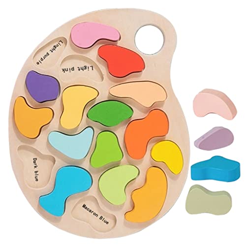 UPKOCH 1 Satz Palette Puzzle rätselbuch Kinderlernspielzeug laubsägen für zabawki stymulujące rozwój Rätsel für Farbabstimmungstafel hölzern Colorful von UPKOCH