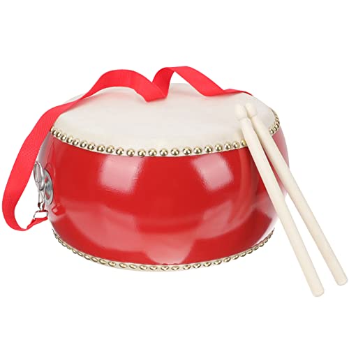 UPKOCH 1 Satz Percussion aus Rindsleder Musiktrommel Chinesische Trommel kinderinstrumente Kinder musikinstrumente Percussion-Spielzeug für Babys Trommel mit Trommelstöcken Holz von UPKOCH