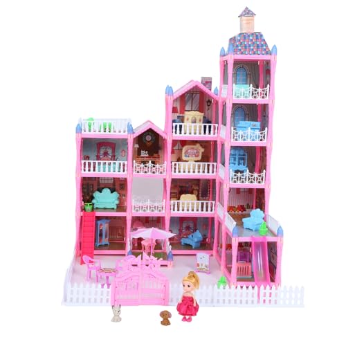 UPKOCH 1 Satz Prinzessin Schloss Puppenhaus Mini-Puppenhaus Kleines Spielset Puppenhaus Für Mädchen Prinzessin Puppenhaus von UPKOCH