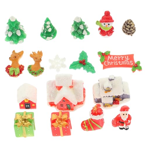 UPKOCH 1 Satz Puppenhaus-bausatz Hase Weihnachtsschmuck Puppenhaus Weihnachtsdeko Miniatur-weihnachtsdeko Klein Weihnachtsminiaturen-Set Babyspielzeug Mini-Dinge Mikro Harz von UPKOCH