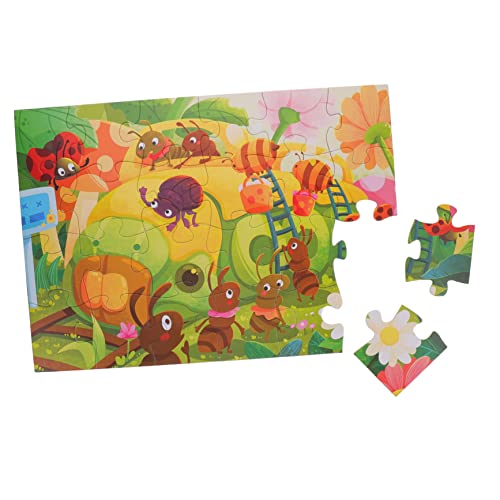 UPKOCH 1 Satz Puzzle Für Kleinkindspielzeug Puzzles Für Im Alter Von 3-5 Jahren Kinderpuzzle Kinderrätsel Im Alter Von 3-5 Jahren Rätsel Für Kleinkinder Katzenrätsel Papier von UPKOCH