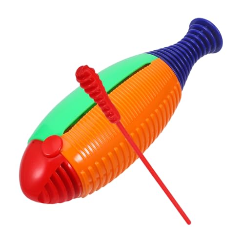 UPKOCH 1 Satz Rasierspielzeug Musikspielzeug Für Kleinkinder Musikinstrumente Für Kinder Tamburin Maracas Kastagnetten Guiro-Instrument Percussion-Guiro Percussion-musikspielzeug Abs von UPKOCH