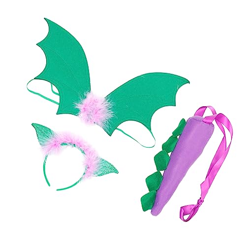 UPKOCH 1 Satz Requisiten halllowen wampir Halloween kinderbekleidung Kinderparty Kleidung weihnachst Hits -Dinosaurier-Kostüm-Stütze Dinosaurier-Cosplay- Vlies Violett von UPKOCH