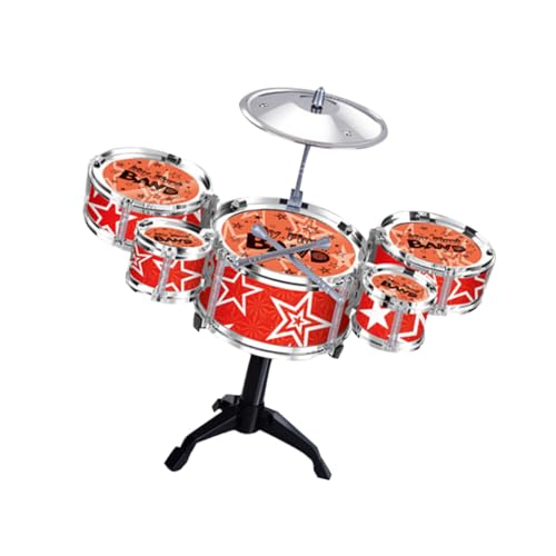 UPKOCH 1 Satz Satz Trommel für Drum Set for Schlagzeug Set Musikalisches für Musikspielzeug Kindertrommelspielzeug rot von UPKOCH