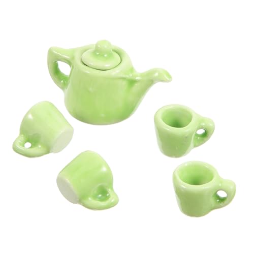 UPKOCH 1 Satz Satz teeservice The Craft Teeservice Kreatives Miniatur Spender Schüssel Fälschung Teezubehör Mini-Teetassen Mini- Keramik Light Green von UPKOCH