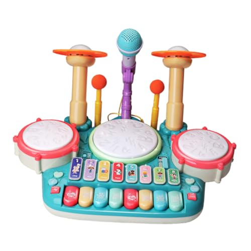 UPKOCH 1 Satz Schlagzeug Für Kinder Kreatives Multifunktionales Musikspielzeug Multifunktionales Musikinstrumentenspielzeug Kinderspielzeug Sky-Blue Elektronisches Original von UPKOCH