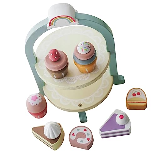 UPKOCH 1 Satz Simulation Kuchen für kinderspielzeug Cake Decorating puppenhauszubehör kindergeschenke Simulationskuchendekor Cupcake-Modellierung Cupcake-Handwerk hölzern von UPKOCH