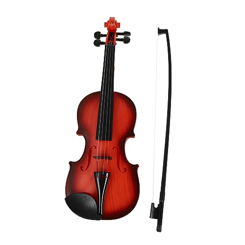 UPKOCH 1 Satz Simulierte Geige Geige Simulationsgeigenspielzeug Violine Frühes Musikalisches Lernspielzeug Spielten Geige Musikspielzeug Abs Black von UPKOCH