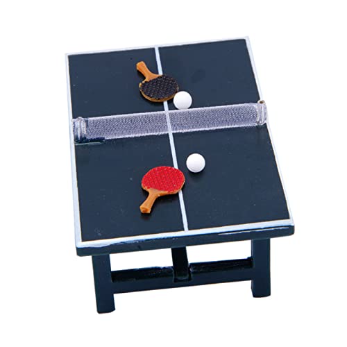 UPKOCH 1 Satz Simulierter Tischtennistisch Nachahmung Von Tischtennis Miniatur-szenendekoration Simulations-Requisiten Tischtennistisch Mini-Tischtennis Spielhaustisch Holz von UPKOCH