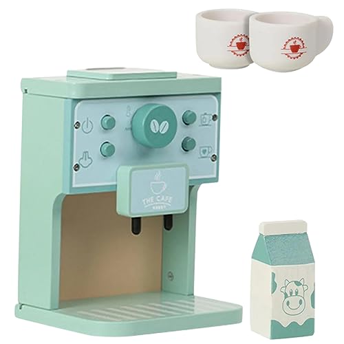 UPKOCH 1 Satz Simuliertes Kaffeemaschinenspielzeug Für Rollenspiel-kaffeemaschine Für Kaffeemaschine Kit Kaffeemaschine Kleinkind Bildungsspielzeug Hölzern von UPKOCH