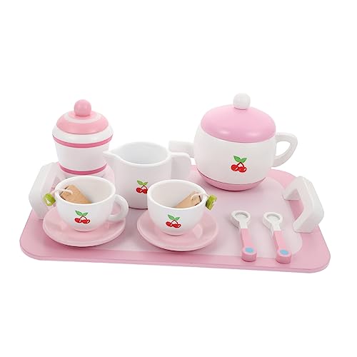 UPKOCH 1 Satz Tee- Werkzeugkastengriff Wassertasse küchenspielzeug für Kitchen Toys for Geschirrset Geschirrspielzeug lustiges Spielset hölzern von UPKOCH