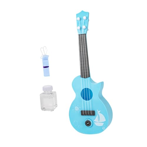 UPKOCH 1 Satz Ukulele-Blasen Seifenblasenset Seifenblasenmaschine Elektrischer Seifenblasenhersteller Für Kinderspielzeug Kinderblasenmacher Blase Plastik Blue von UPKOCH