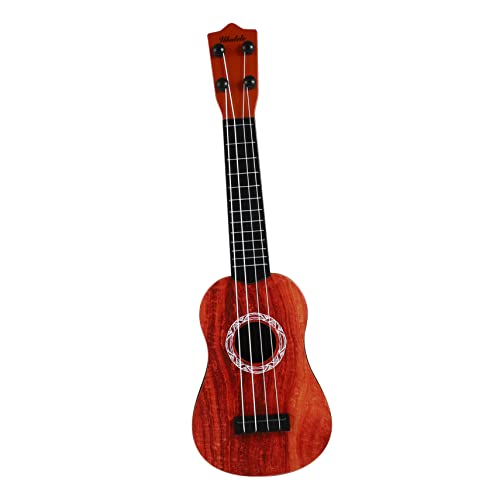 UPKOCH Baby-Spielzeug-Ukulele Kinder-Ukulele-Spielzeug 42 cm Mini-Musikinstrument Holzmaserung Kunststoff Für Gitarren Für Kleinkinder Musikunterricht von UPKOCH