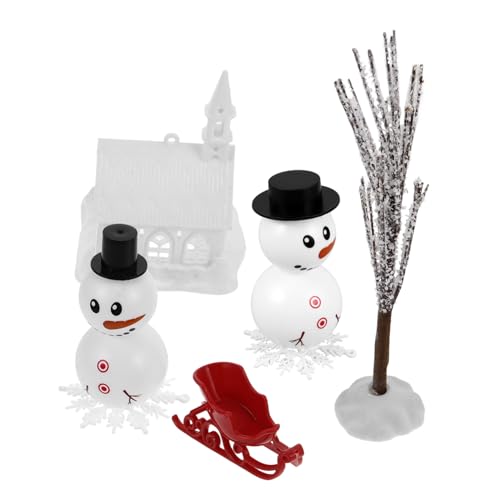 UPKOCH 1 Satz Weihnachtsspielzeug weihnachtsbastelset weihnachtsdekoration Winterdekor Schneemann-Kit Weihnachtshandwerk Schneemann-Bastelset Schneemann selber basteln Plastik von UPKOCH