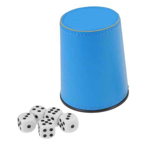 UPKOCH 1 Satz Würfelbrettspiel Leiser Schüttelbecher Bar Würfelbecher Mini-würfelbehälter Würfelstapelbecher Transportbecher Für Würfel Würfelschüttler Ktv Spiel Würfelbecher Blue Pu、abs von UPKOCH