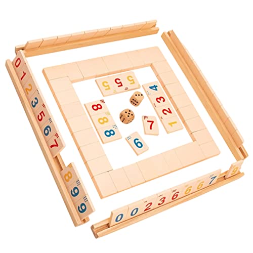 UPKOCH 1 Satz digitales Brettspiel Lernspielzeug Familienbrettspiele Kinder brettspiele gesellschaftsspiele für Kinder Spiel aus Holz Brettwürfelspiel Zahlen für Erwachsene hölzern Khaki von UPKOCH