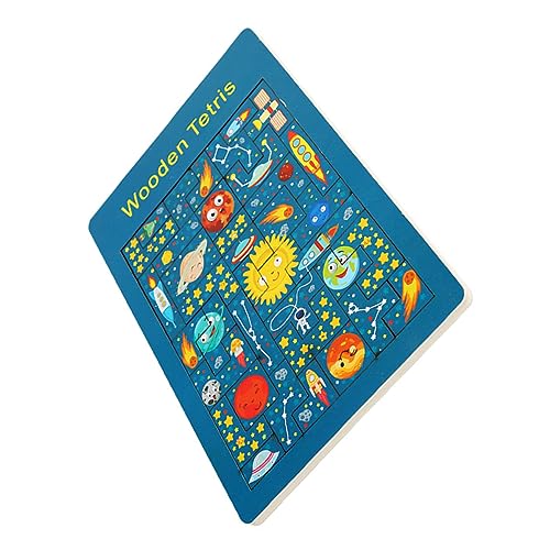 UPKOCH 1 Satz intelligente Spiele geometrisches Puzzle Puzzle- Spielmatte Rätsel Puzzle kinderpuzzle Puzzle Board Cartoon-Holzpuzzle Lernpuzzlespielzeug hölzern von UPKOCH