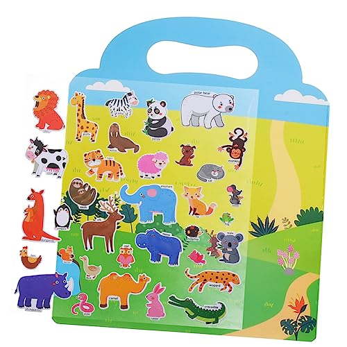 UPKOCH 1 Satz kinderbeschäftigung stickerheft Reusable Stickers Aufkleberbuch stickerbücher für wohnungsdeko DIY pädagogische abziehbilder Aufkleber für Spiele Papier von UPKOCH