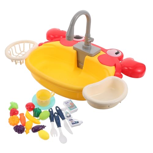 UPKOCH 1 Set Baby-Spülbeckenspielzeug: Design mit automatisch fließendem Wasser, Spielzeugset für die Küchenspüle von Kindern, Spülbecken zum Vortäuschen, pädagogisches Rollenspiel für den UPKOCH 1 Set Baby-Spülbeckenspielzeug: Design mit automatisch fließendem Wasser, Spielzeugset für die Küchenspüle von Kindern, Spülbecken zum Vortäuschen, pädagogisches Rollenspiel für den von UPKOCH