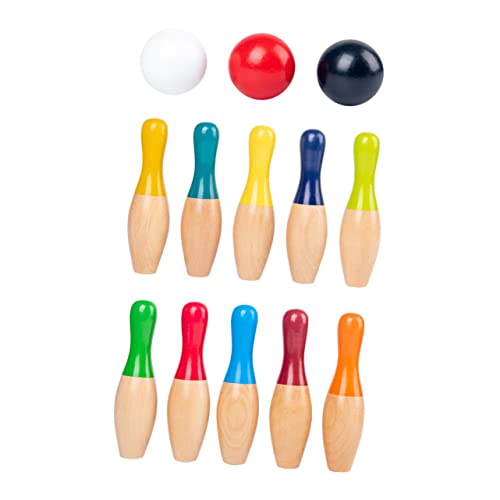 UPKOCH 1 Set Bowlingkugel Aus Holz Bowlingspiel Für Lustige Spiele Für Interaktives Bowlingspielzeug Indoor Sportspielzeug Sportspielzeug Mädchenspielzeug Bowlingspielzeug von UPKOCH