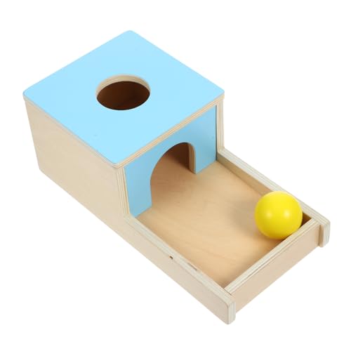 UPKOCH 1 Set-Box Pitching-Box für die Früherziehung für Kleiner Müll kann Behälter Geschirr spez Ballbehälter für Kognitionsspielzeug für Holz von UPKOCH