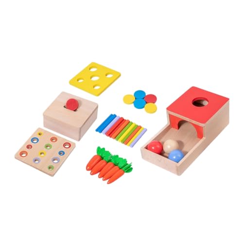 UPKOCH 1 Set Holzspielzeug Sensory Für Kleinkinder Formen Sortieren Und Hand Augen Koordination Montessori Lernspielzeug Für Jungen Und ädchen von UPKOCH