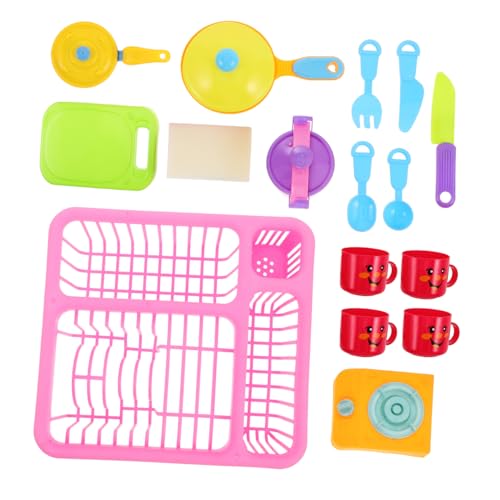 UPKOCH 1 Set Kinder Küche Spielset Spielzeug Gerichte Für Kinder Küche Puppenhaus Gadgets Für Kinder Kind Kochen Set Spielen Küche Set Spielzeug Küche Set von UPKOCH