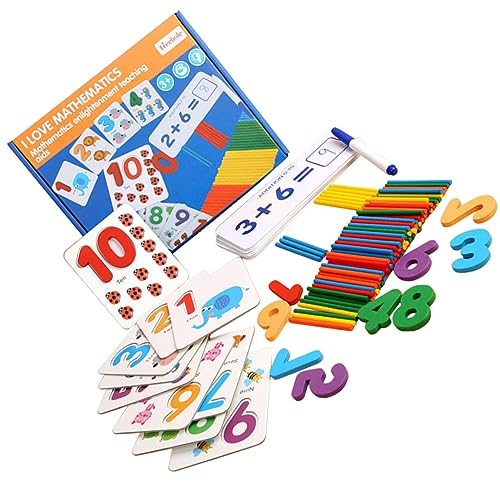 UPKOCH 1 Set Mathematik Aufklärungsunterricht Kinderspielzeug Zahlen Matching Mathematik Unterricht Unterricht Für Lernspielzeug Lernspielzeug Papier Bunt von UPKOCH